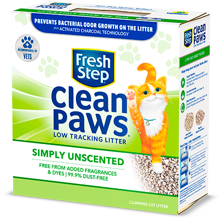 Fresh Step Clean Paws Triple Action Scented Litter, Clumping Cat Litter,  22.5 lbs 
