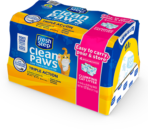 Fresh Step Cat Litter, Clumping, Low Tracking, Triple Action