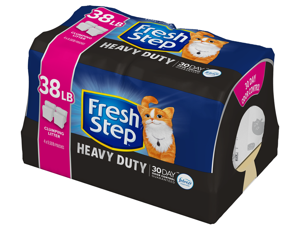 Fresh Step Heavy Duty Clumping Litter with Febreze Freshness 38lb